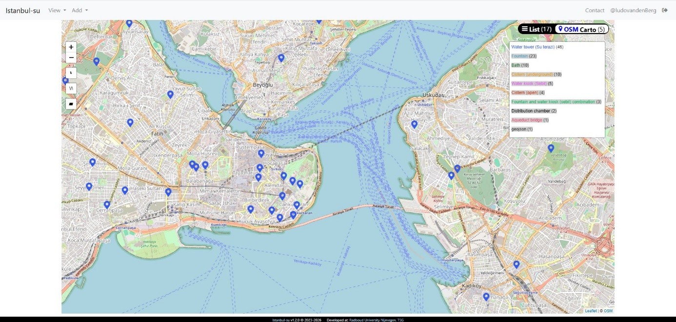 Navigation help image 07: map filtered
