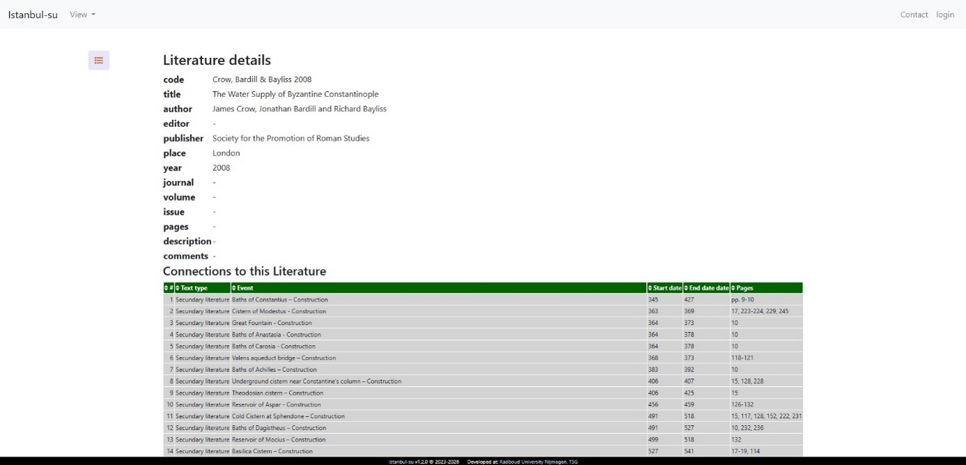 Navigation help image 37: Literature details
