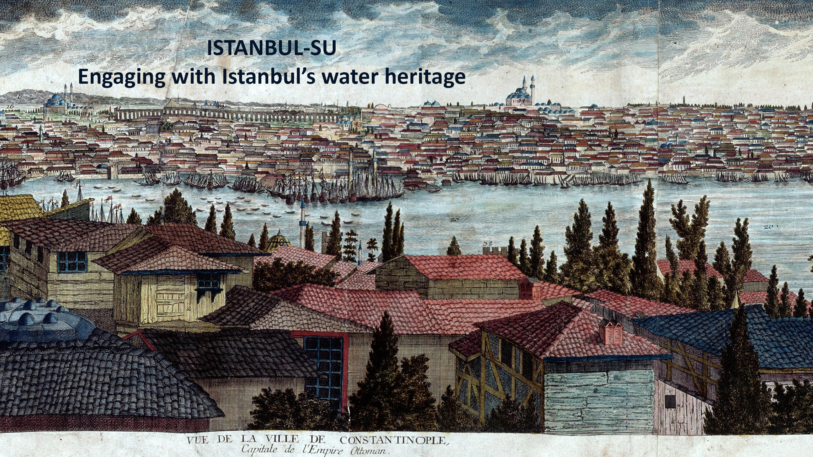 Panorama of Constantinople as viewed from the Swedish Palace in 1740